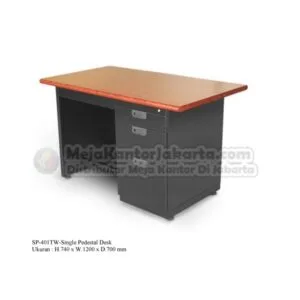 Meja Kantor Alba SP-401TW Single Pedestal Desk