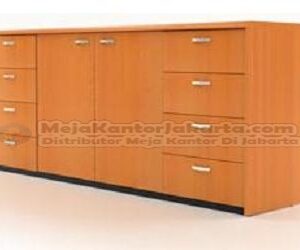 Credenza 2 Pintu + Laci-Laci HighPoint Dark Chery STC-1954