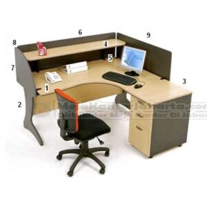 Meja Resepsionis HighPoint Oxford Workstation 2