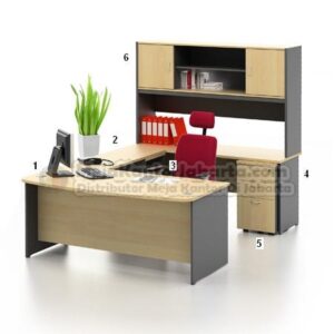 Set Meja Kantor HighPoint Workstation 1