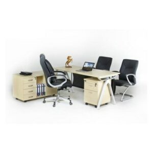 Meja kantor Direktur Aditech FR 05 + Laci Dorong
